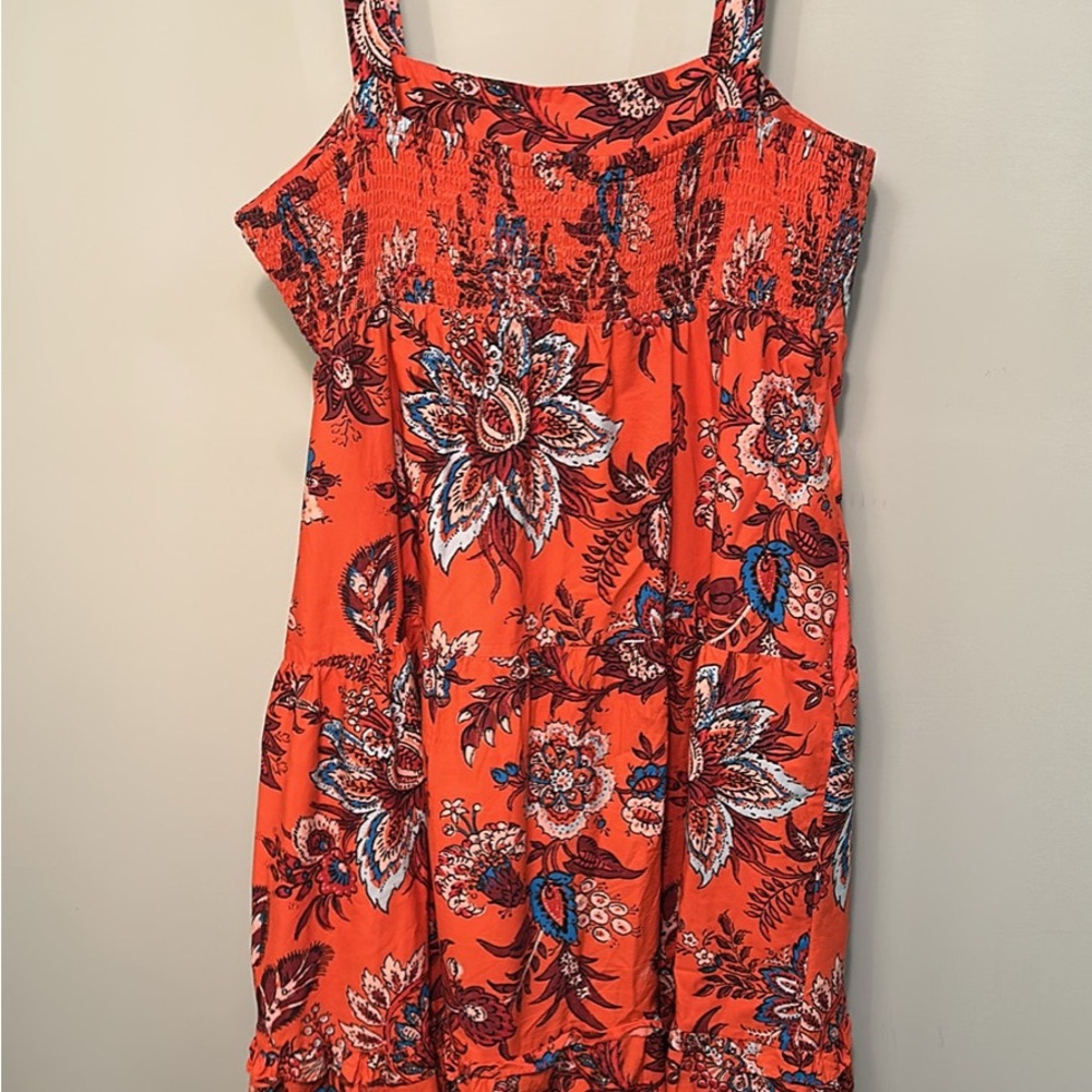 RHODE Orange Ruched Sundress - Picture 4 of 4